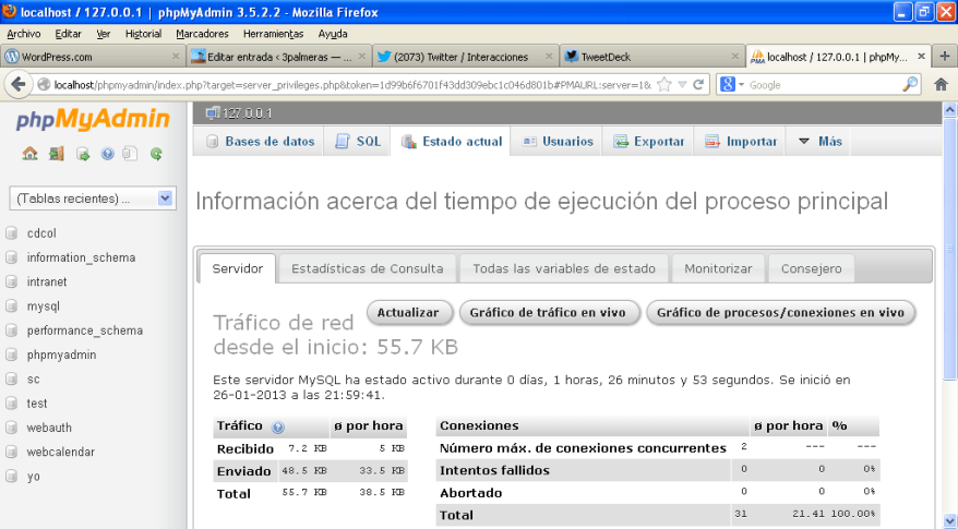 PHPMyAdmin En Accion