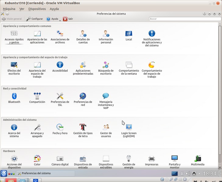 Kubuntu1310-PreferenciasDelSistema