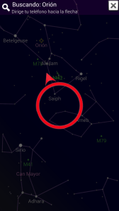 GoogleSkyMap-BuscandoOrion