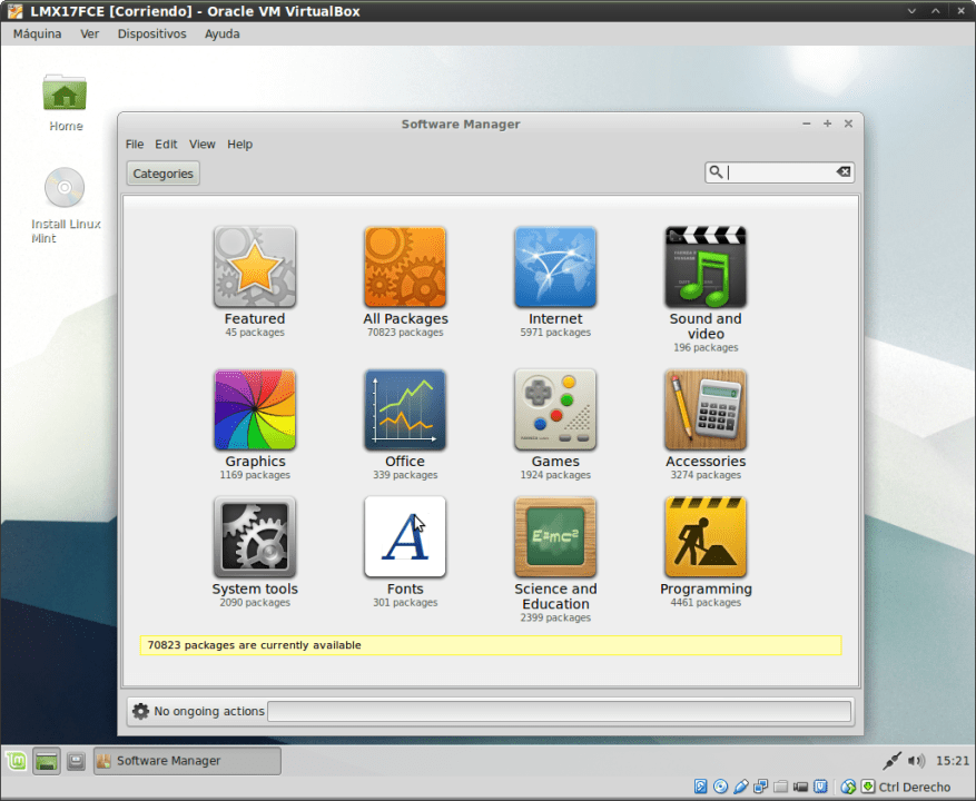 LMX17FCE Gestor de software
