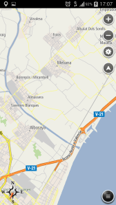 Navfree-sirviendo de mapa