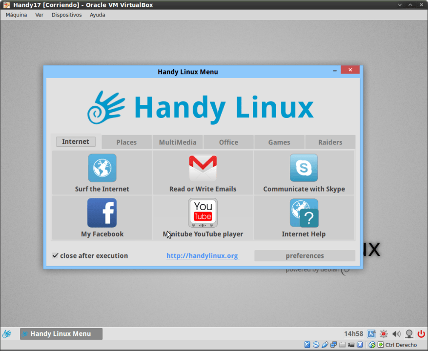 Handy17-MenúSencillo