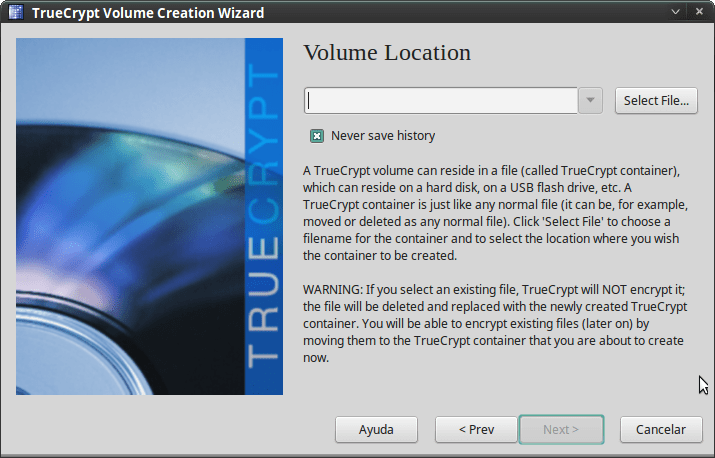 Pantallazo-TrueCrypt Volume Creation Wizard-2