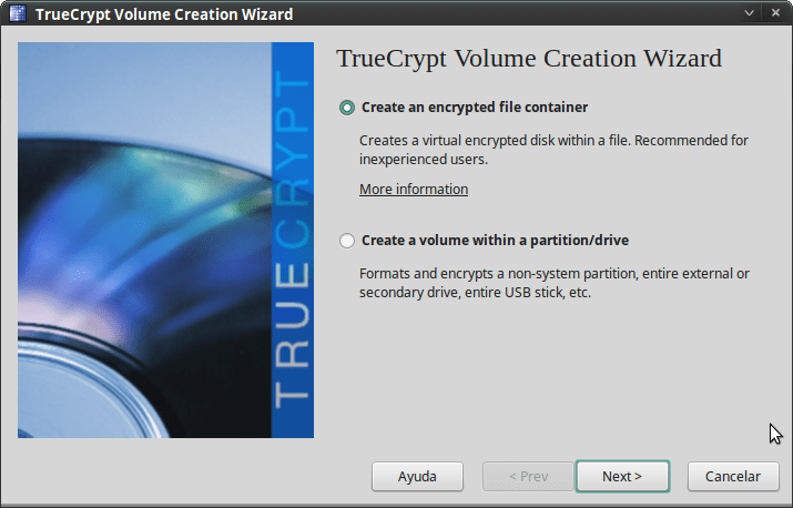 Pantallazo-TrueCrypt Volume Creation Wizard