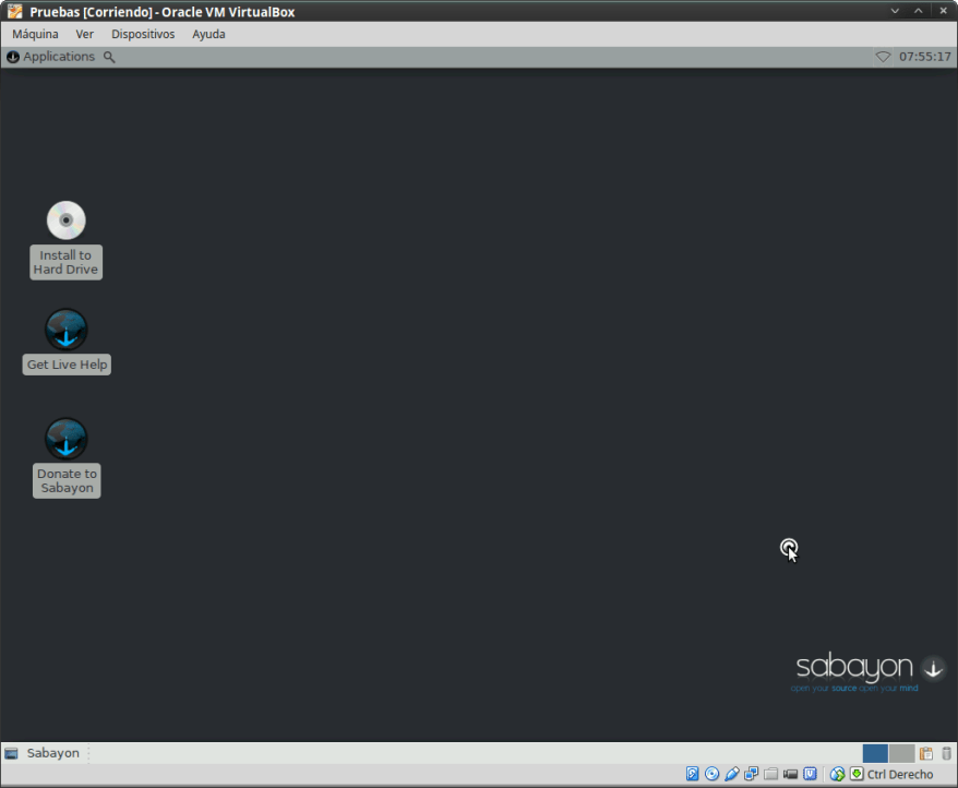 Sabayon1506 -Escritorio