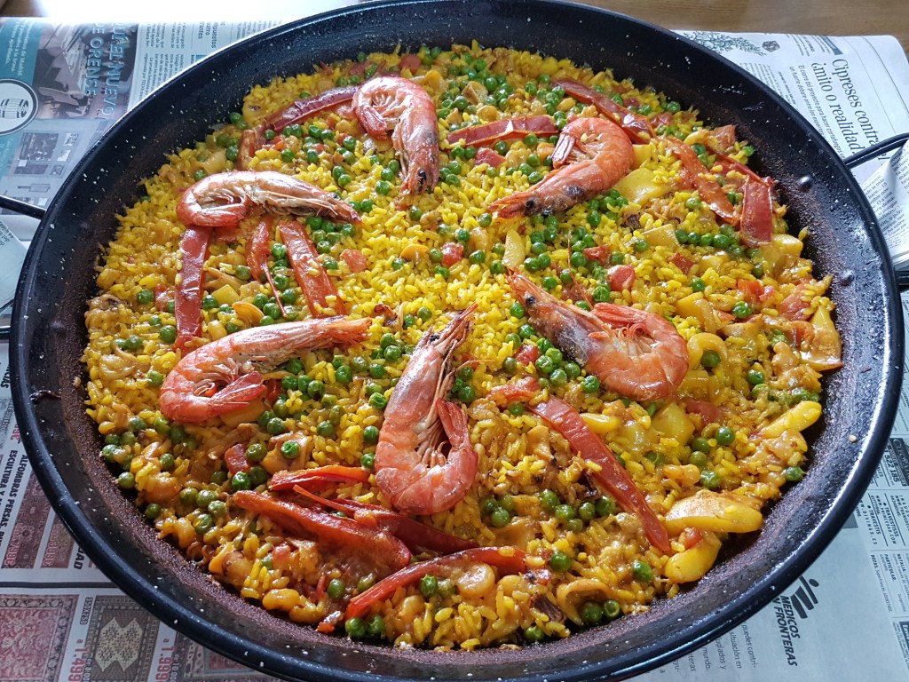 Paella de frutos de mar